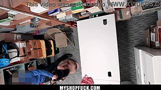 young thief is confronted by lp officer and forced to reveal the nature of her crime - myshopfuck