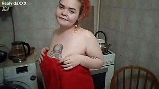 the chubby wife drinks milk first then sucks a cock and eats cum 🍶