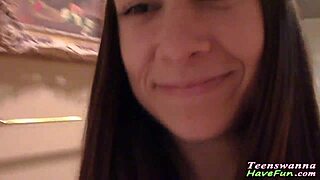 i saw this amateur teen spit cum everywhere