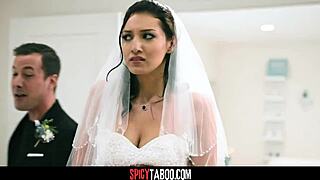 perv stud anal fucks stepbrothers wife before wedding!