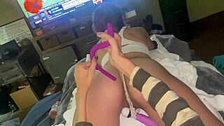 tight cute girl with nice ass gets in trouble for cumming too fast