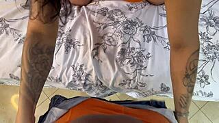 hot morena distracts me with sucking and riding until cum in mouth