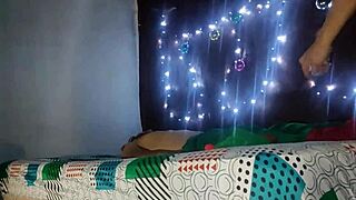 Christmas Sex Arab with Spartan Beard Fucks Sexy Stepmother While Husband is Away