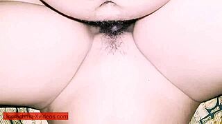 I want to feel your sperm's warmth in my vagina. Asian housewife squirts with roommate.