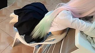 Big ass college girl fucked in the best doggy style in pov cosplay over 18