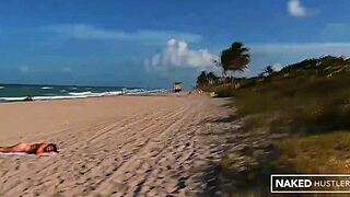 Amazing Latina Fucking On The Sand In Miami Beach!