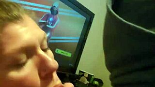 divinitygives a deepthroat cum covered facial to her friend