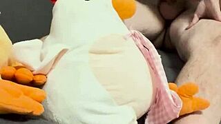 I cummed on black panties.