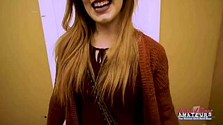 Ginger Beauty Keaton Rubs Pussy And Gets Deeply Banged