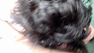 Sac a foutre la chienne marie with intense blowjob