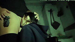 my girlfriend devours grapes and pussy intensely - lesbian illusion