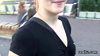 Exquisite Czech teen seduced in shopping centre, nailed in POV