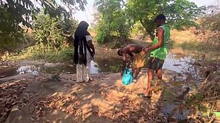 outside fucking this shy village girl 😏