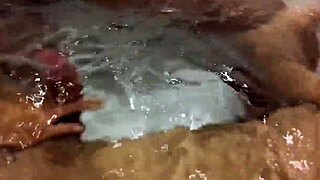 Dark-Haired Babe Loves Sucking My Cock In Motel Bathtub.