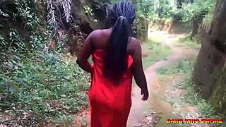 indian college girlfriend fucked outdoor in bush with lover 😍