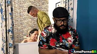 Wife Finds Happiness With Husband's Friend's Semen In Her Mouth