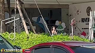 Johntronx hunts breakfast, uncovers petite teen's creamy surprise