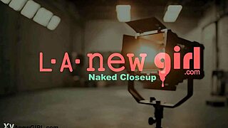 Cute Brunette With Long Hair Shows Her Sexy Body