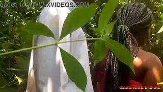 indian college girlfriend fucked outdoor in bush with lover 😍