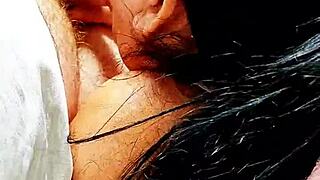 Playing in bed with my cousin while mom is away.