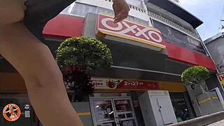 Tiffany Visits the Store in Panties, Exposing Herself Provocatively!