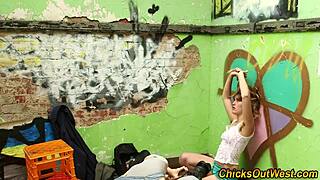 Hairy Aussie Amateur Pees Backstage