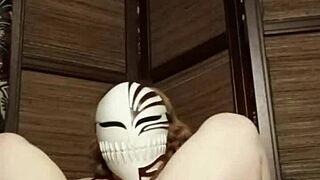 pantyhose worn by a petite woman with natural tits in homemade solo