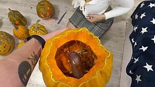 Choosing Between Fucking Pumpkin and Pussy