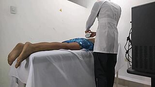 Change Of Plans Doctor Was Going To Give Massage To Female Patient But The Patient Turned Out To Be A Whore And Quickly Set Him Up