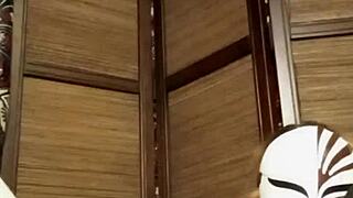 pantyhose worn by a petite woman with natural tits in homemade solo