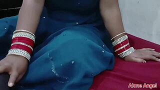 Newly Married Couple Riding In Bedroom