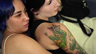 Lesbians Fucked by Delivery Guy Ep3