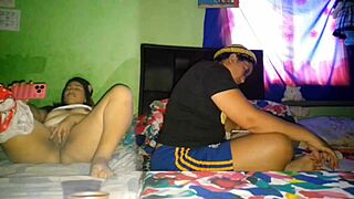 Intensely Pleasuring My Big Pussy While Stepsister Studies