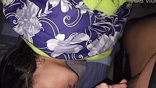 Chubby Latina Roleplays in Dorm Bed with Mature Mommy Taboo