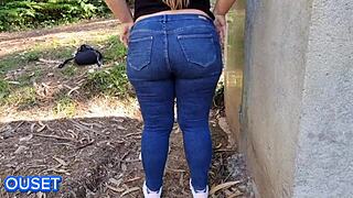 Fuck her huge ass in the forest.