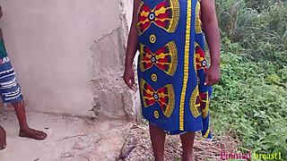 two big swiss cocks pamper this big ass wife with erotic sex in the backyard.