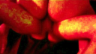 Naughty girl orgies with four friends, condom-free, to funk and red lights