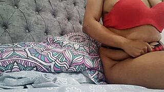 my hot stepmom with big pussy lips moans loudly during anal until orgasm