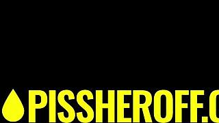 Tiny Latina teen cutie gets pissed on and face-fucked POV in the shower.