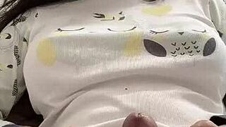 Shemale Clamps Hair On Cock While Masturbating