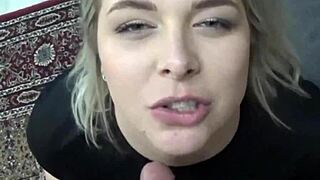 middle-aged milf gets licked on her pink pussy