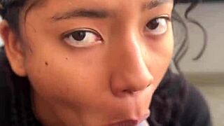 Amateur Couple's POV Blowjob with Huge BBC - Intense or Gentle?