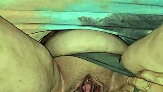 Sexy Wife in Sundress Upskirt Teasing Skirt and Panties