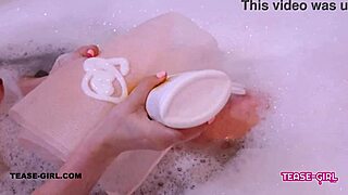 Super Cute Teen Takes Bath