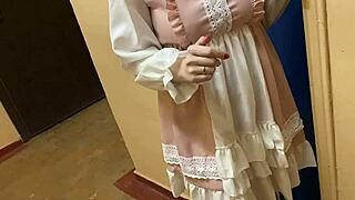 Hot maid succumbs to quick fuck