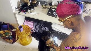 this skinny girl loves getting turned into a slut by a young big dick guy