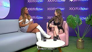 Latina milf carla morelli gets hard sex with maxx betancur and almost loses control with dani ortiz interviewer