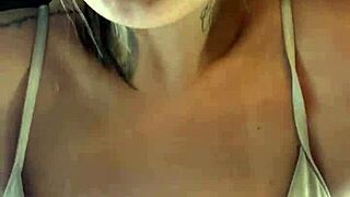 Bikini Thong Workout in Front of Hotel, Guest Filming and Masturbating to Torn Bikini Ass.