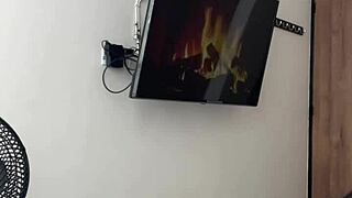 Cute Brunette Enters Stepbrother's Room For Amateur Couple Chat