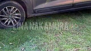 Vigilante Fucks Hot Japanese Pussy in Parking!